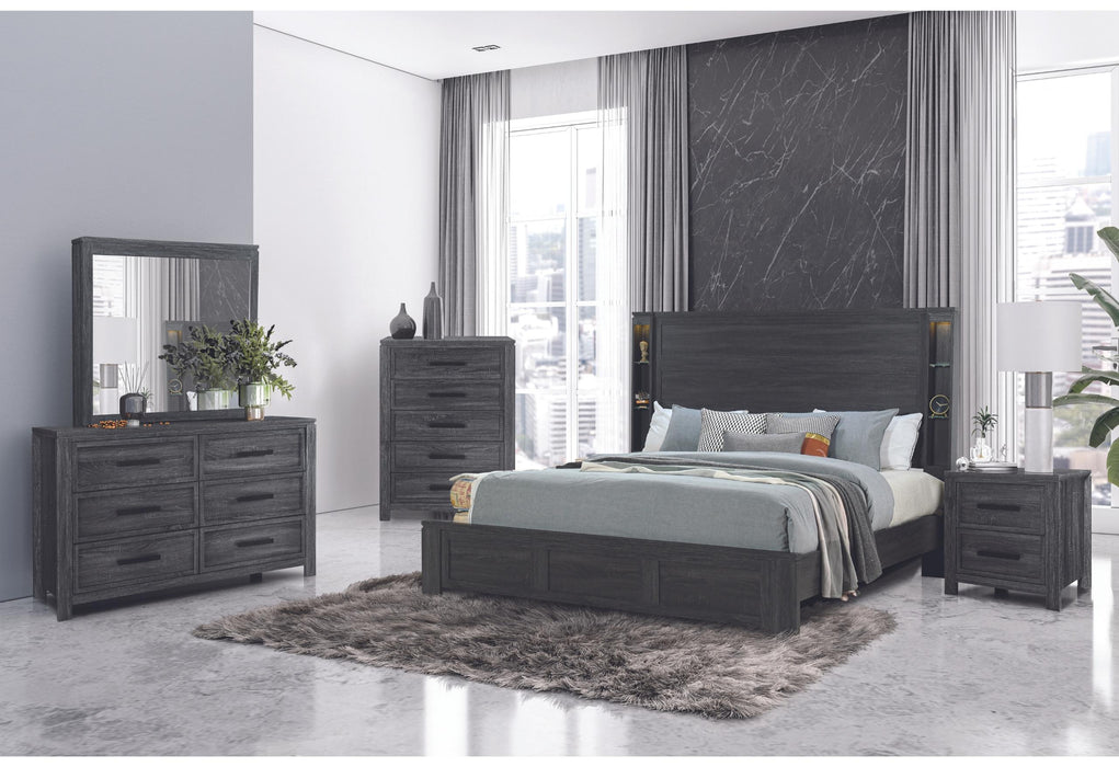 CYPRESS DARK GREY FULL BED GROUP - Golden Home Furniture (Columbus, OH) - Multi Location