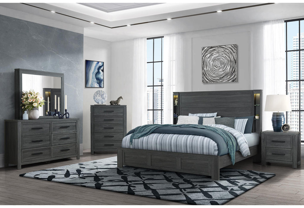 CYPRESS DARK GREY QUEEN BED GROUP - Golden Home Furniture (Columbus, OH) - Multi Location