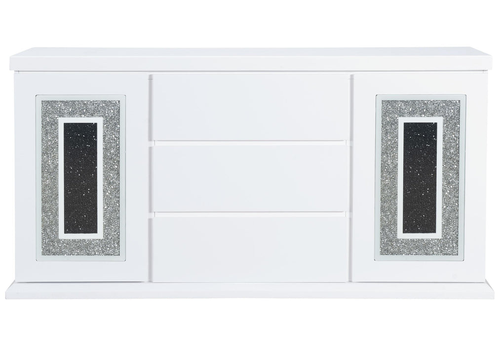 MONACO WHITE BUFFET - Golden Home Furniture (Columbus, OH) - Multi Location