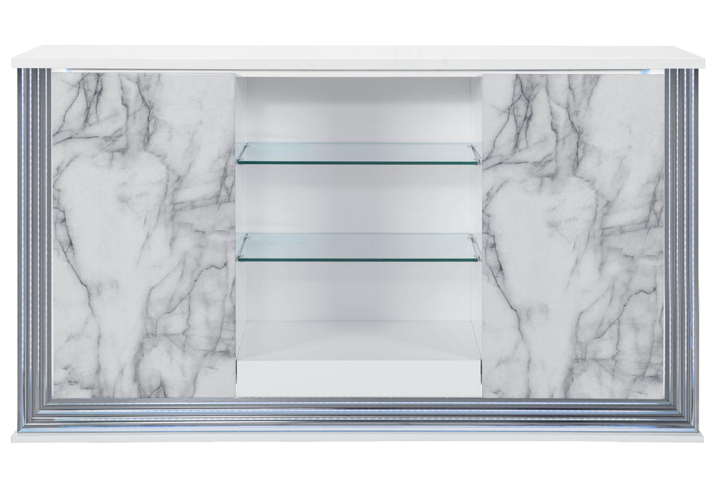 YLIME WHITE MARBLE BUFFET - Golden Home Furniture (Columbus, OH) - Multi Location