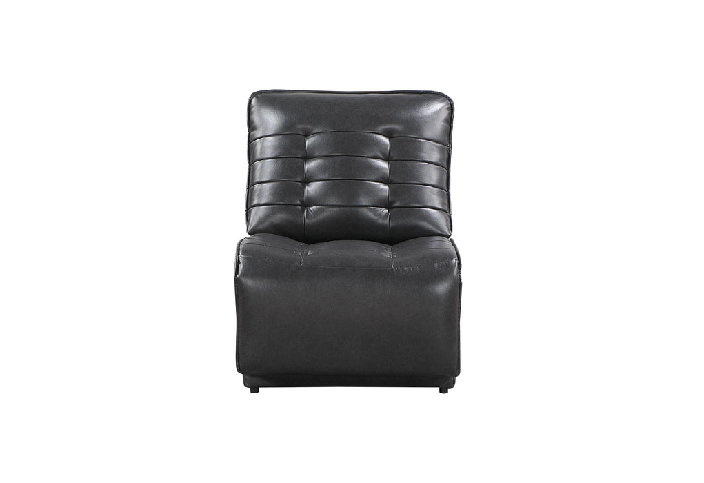 BUILD IT YOUR WAY U6066 BLANCHE CHARCOAL STATIONARY CHAIR - Golden Home Furniture (Columbus, OH) - Multi Location