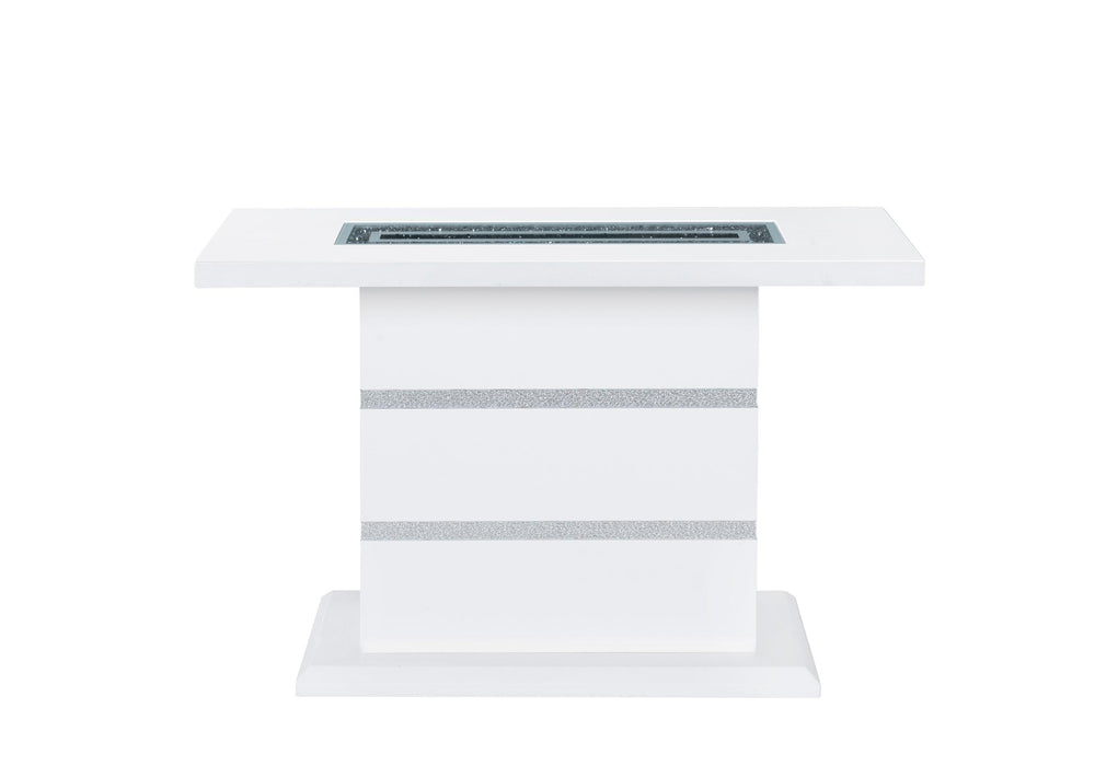 MONACO WHITE CONSOLE TABLE - Golden Home Furniture (Columbus, OH) - Multi Location