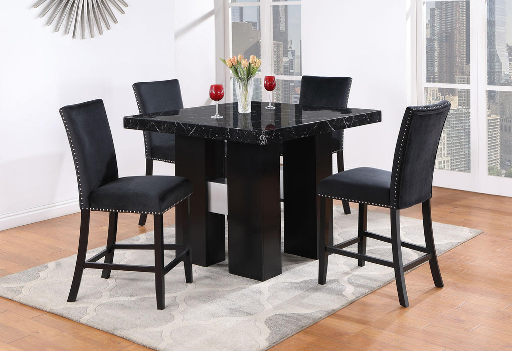 D04 BLACK BAR TABLE + D04BS - Golden Home Furniture (Columbus, OH) - Multi Location