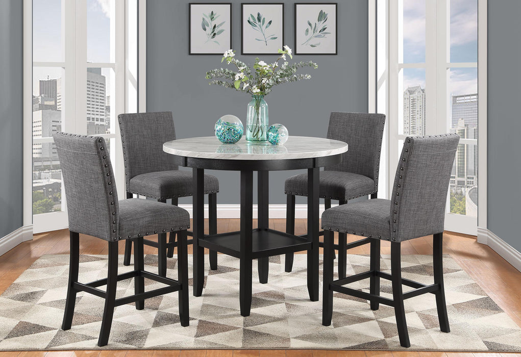 D40011 BAR TABLE + 4 D1622 BAR STOOLS - Golden Home Furniture (Columbus, OH) - Multi Location