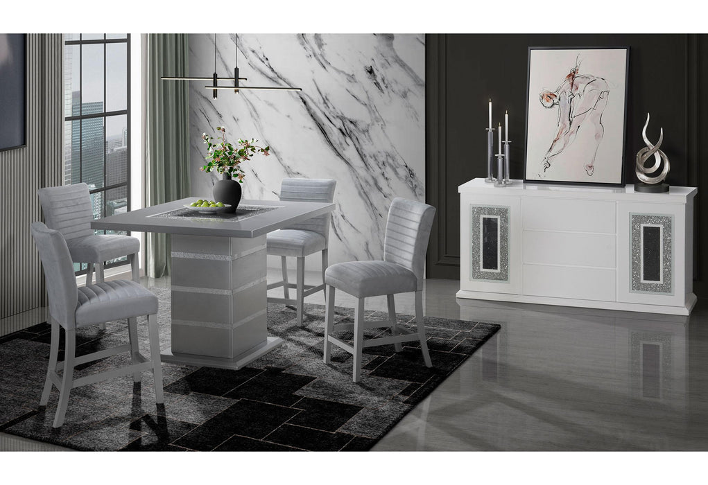 MONACO SILVER BT + D1903BS GREY - Golden Home Furniture (Columbus, OH) - Multi Location