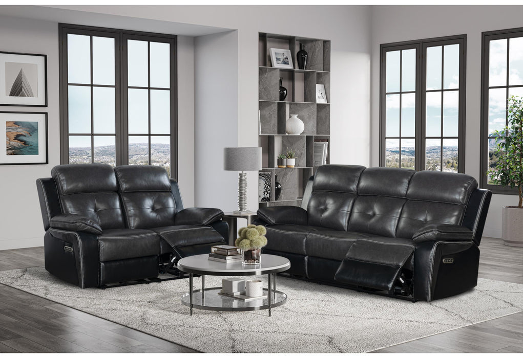 U5050 BLANCHE CHARCOAL/BLACK-POWER RECLINING SOFA/'POWER RECLINING LOVESEAT - Golden Home Furniture (Columbus, OH) - Multi Location