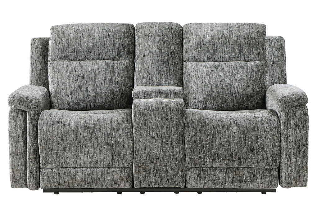 U1797 DARK GREY POWER CONSOLE RECLINING LOVESEAT - Golden Home Furniture (Columbus, OH) - Multi Location