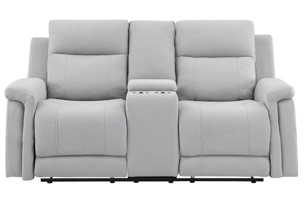 U1797 GREY CONSOLE RECLINING LOVESEAT - Golden Home Furniture (Columbus, OH) - Multi Location