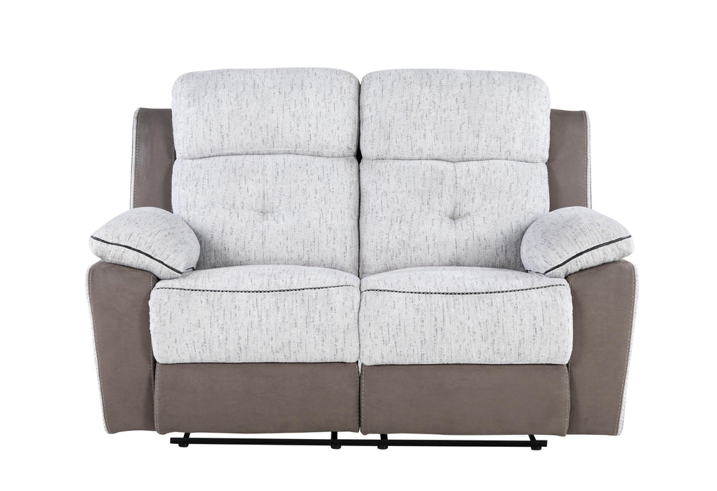 U5050 LIGHT GREY/DARK GREY 30 RECLINING LOVESEAT - Golden Home Furniture (Columbus, OH) - Multi Location