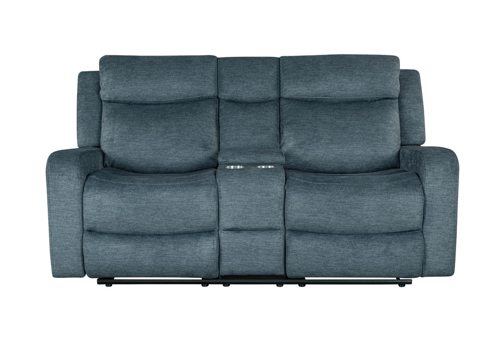 U6024 DARK GREY 9 CONSOLE RECLINING LOVESEAT - Golden Home Furniture (Columbus, OH) - Multi Location