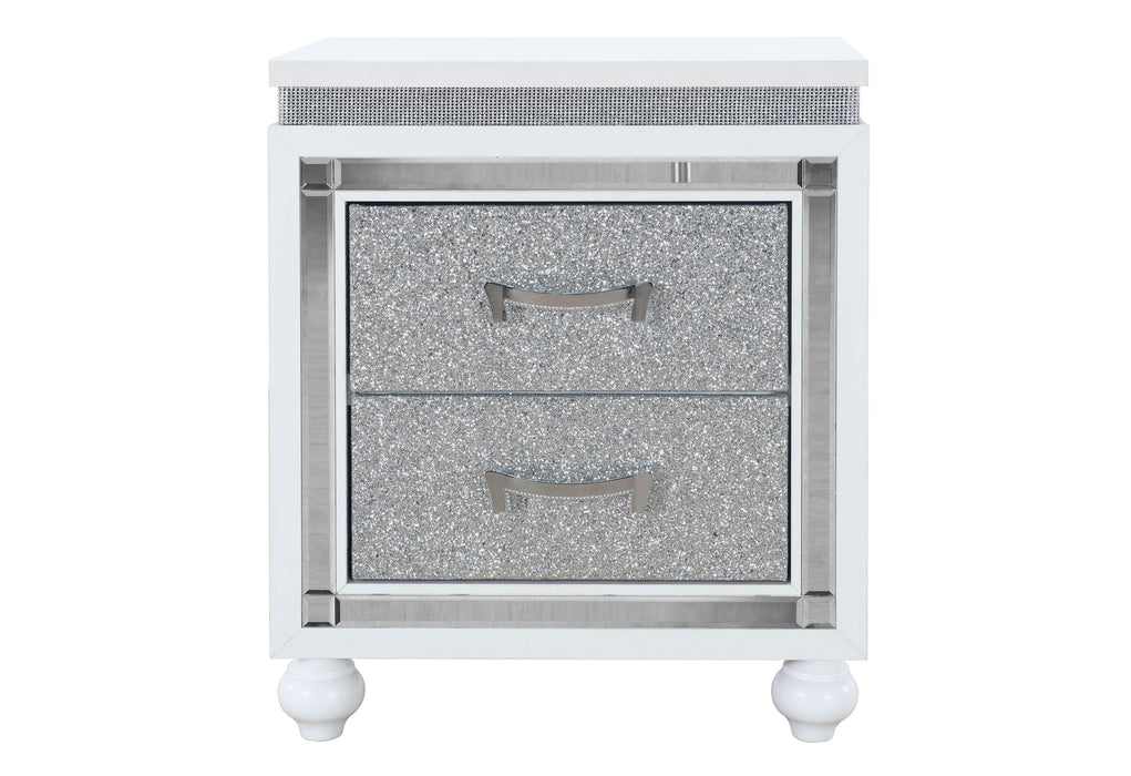 COLLETE WHITE NIGHTSTAND - Golden Home Furniture (Columbus, OH) - Multi Location