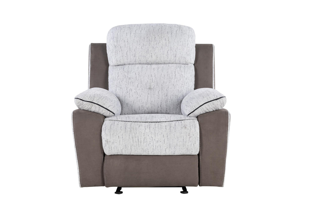 U5050 LIGHT GREY/DARK GREY 30 GLIDER RECLINER - Golden Home Furniture (Columbus, OH) - Multi Location