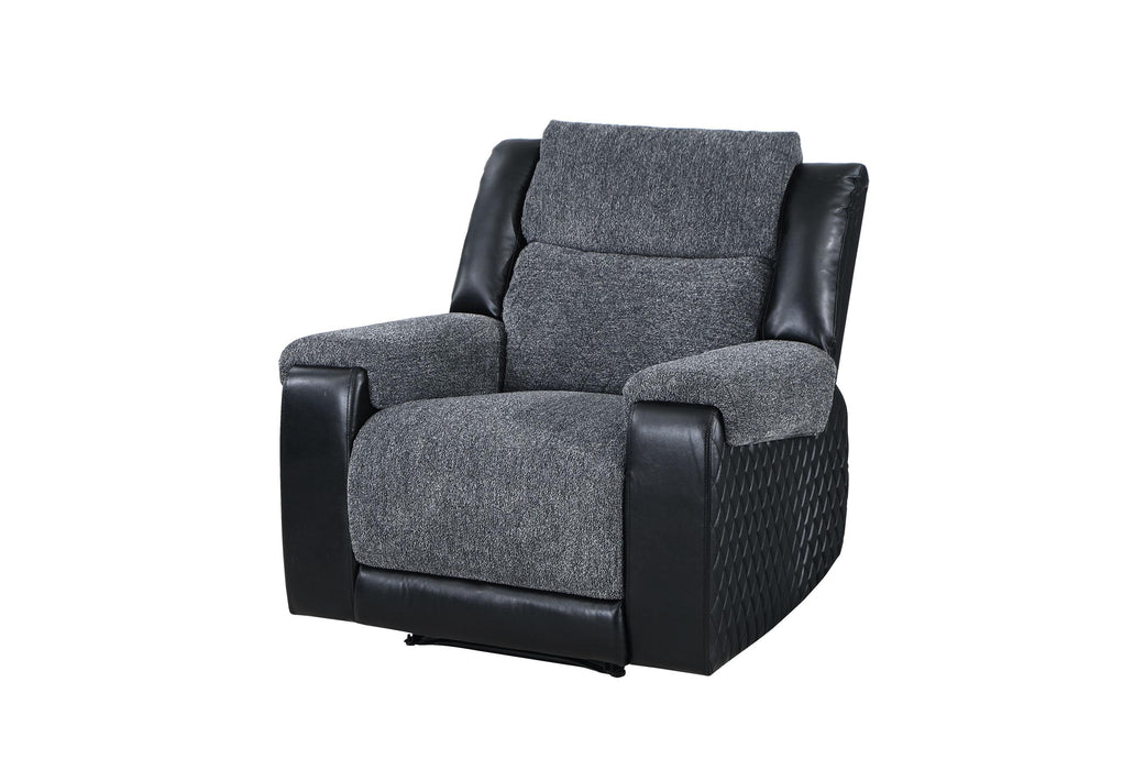 U5914 GREY/BLACK RECLINER - Golden Home Furniture (Columbus, OH) - Multi Location