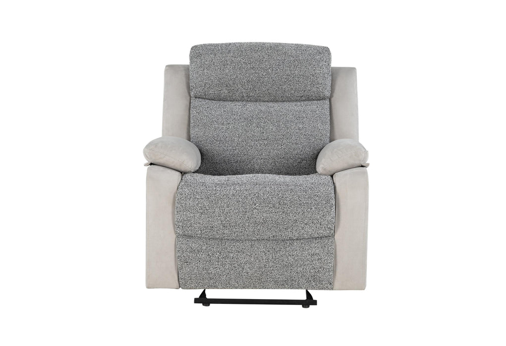 U6027 GREY/LT GREY GLIDER RECLINER - Golden Home Furniture (Columbus, OH) - Multi Location