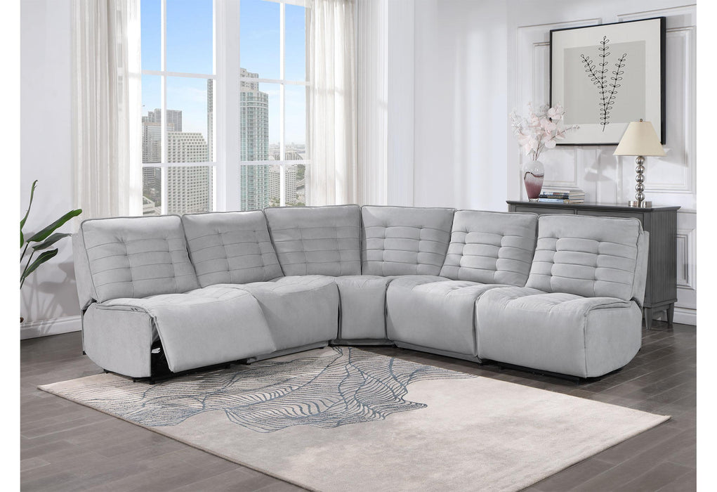 BUILD IT YOUR WAY U6066 GREY 3 POWER SECTIONAL - Golden Home Furniture (Columbus, OH) - Multi Location