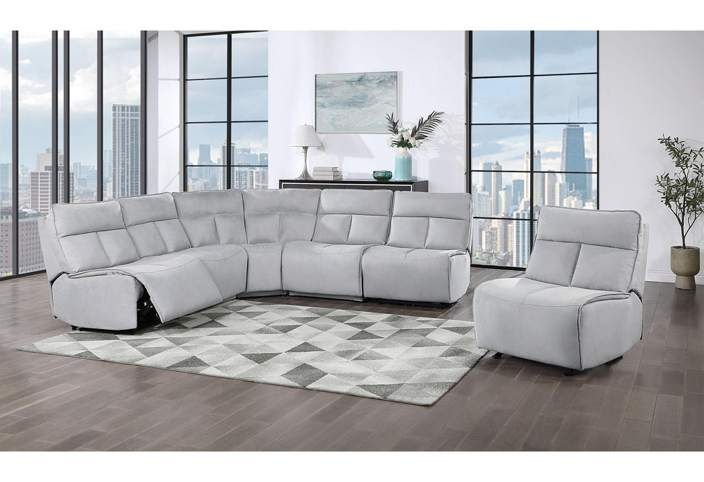 BUILD IT YOUR WAY U8088 GREY 4 SEATER (2 POWER) - Golden Home Furniture (Columbus, OH) - Multi Location