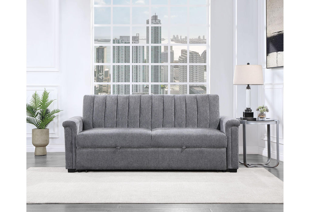 U0201 DARK GREY PULL OUT SOFA - Golden Home Furniture (Columbus, OH) - Multi Location