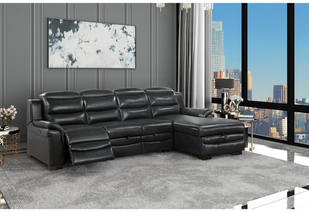U8518 BLANCHE CHARCOAL SOFA BED WITH USB - Golden Home Furniture (Columbus, OH) - Multi Location