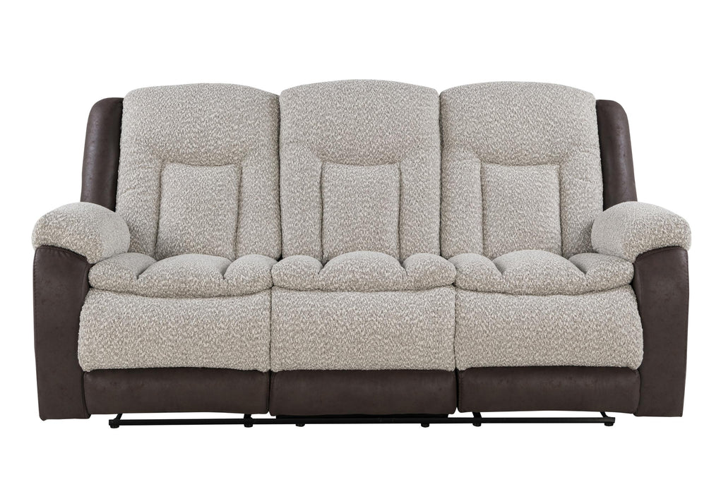 U4377 GREY/BROWN RECLINING SOFA - Golden Home Furniture (Columbus, OH) - Multi Location