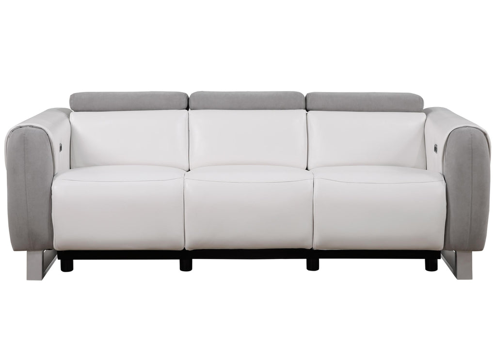 U8520 BLANCHE WHITE/GREY F06 POWER RECLINING SOFA - Golden Home Furniture (Columbus, OH) - Multi Location