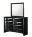 Crown Mark Furniture Fallon Dresser Mirror in Black - Golden Home Furniture (Columbus, OH) - Multi Location