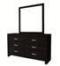 Crown Mark Furniture Jaylen Dresser Mirror in Black - Golden Home Furniture (Columbus, OH) - Multi Location