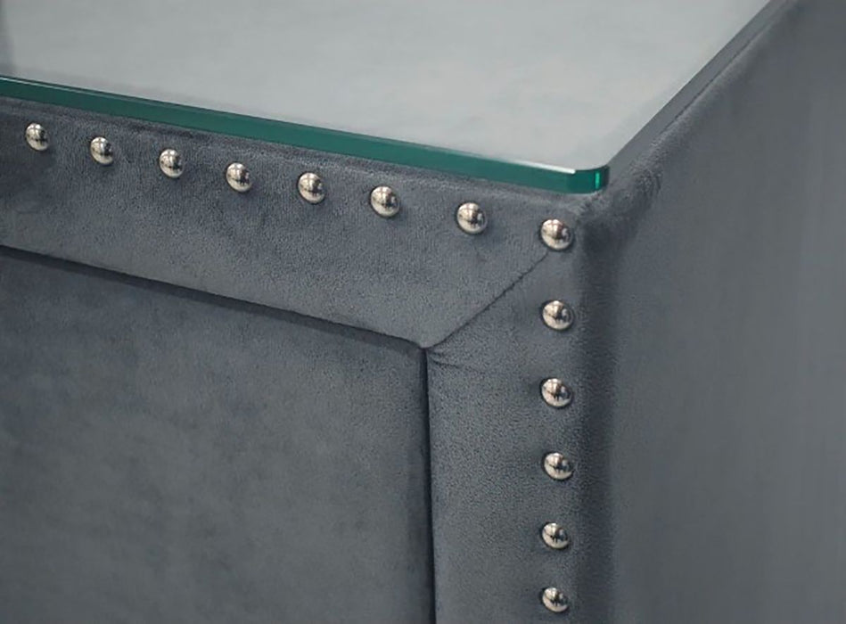 Crown Mark Furniture Lucinda 5 Drawer Chest in Gray - Golden Home Furniture (Columbus, OH) - Multi Location