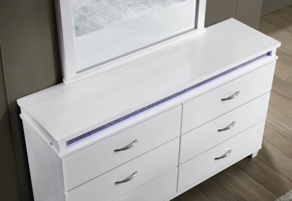 King Bed Frame - Dresser - Mirror - Chest - Nightstand