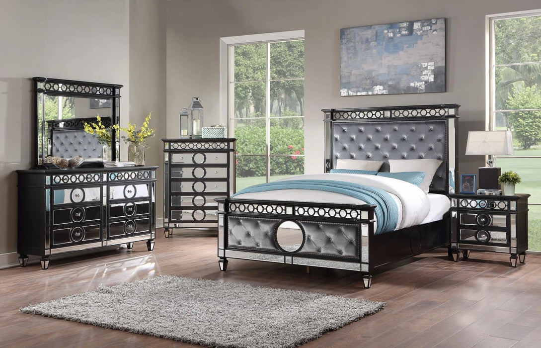 B034 Bed-Dresser-Mirror
