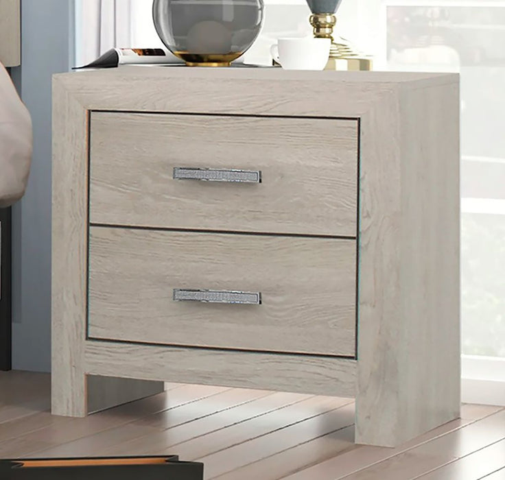 Crown Mark Furniture Jaylen 2 Drawer Nightstand in Gray - Golden Home Furniture (Columbus, OH) - Multi Location