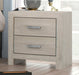 Crown Mark Furniture Jaylen 2 Drawer Nightstand in Gray - Golden Home Furniture (Columbus, OH) - Multi Location