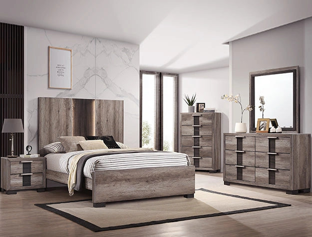 Crown Mark Furniture Rangley 5 Drawer Chest in Brown image