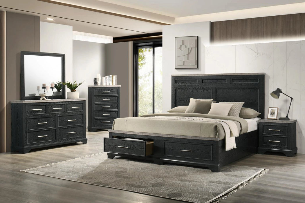 Queen Bed Frame - Dresser - Mirror - Chest - Nightstand
