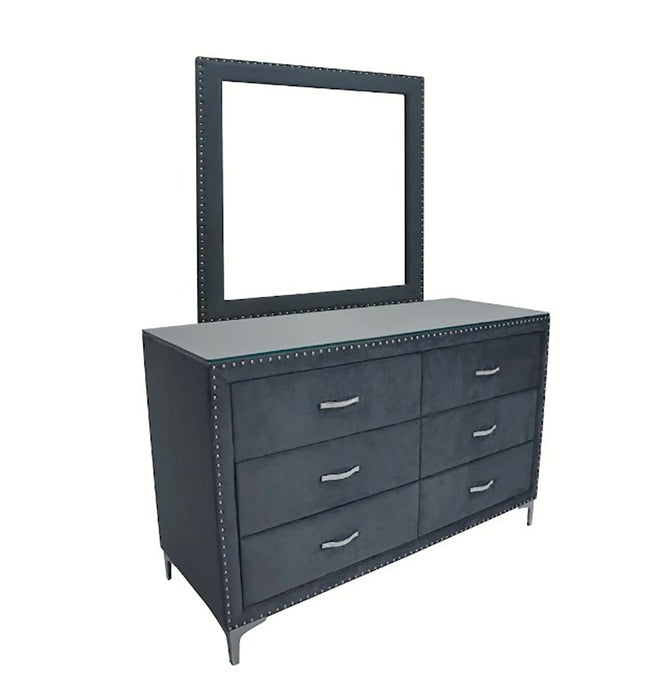 Crown Mark Furniture Lucinda Dresser Mirror in Gray - Golden Home Furniture (Columbus, OH) - Multi Location