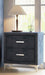 Crown Mark Furniture Lucinda 2 Drawer Nightstand in Gray - Golden Home Furniture (Columbus, OH) - Multi Location
