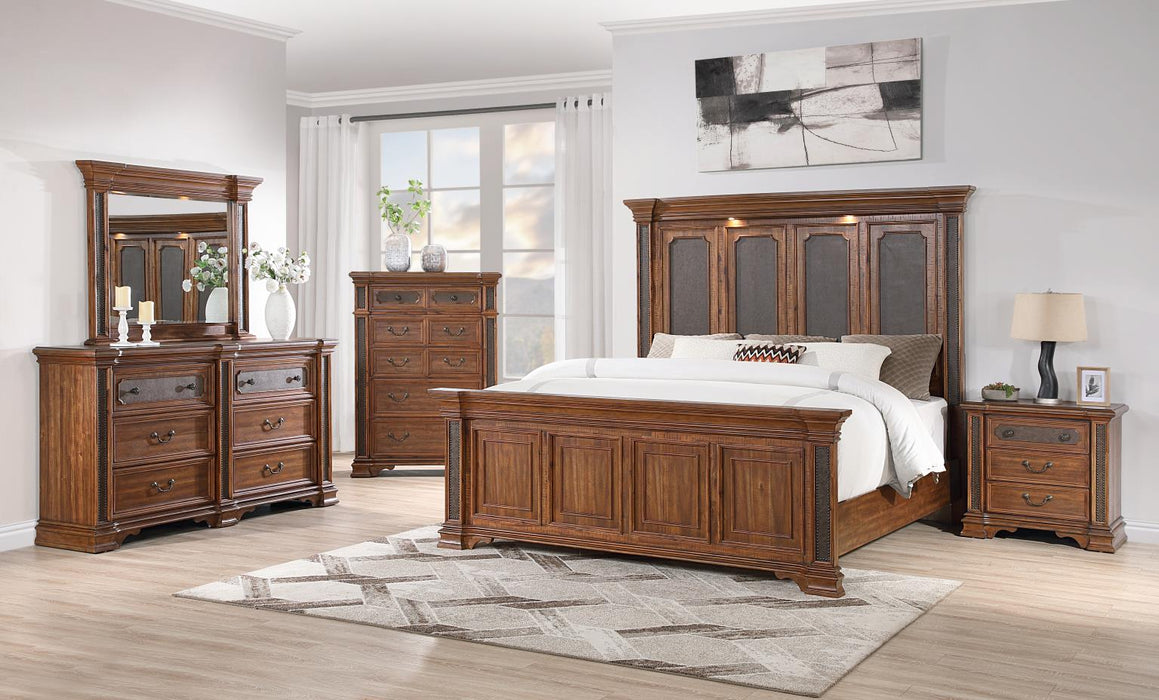 B020 Bed Frame-Dresser-Mirror