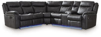 Sultan Meadow Reclining Sectional - Golden Home Furniture 