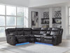 Sultan Meadow Reclining Sectional - Golden Home Furniture 