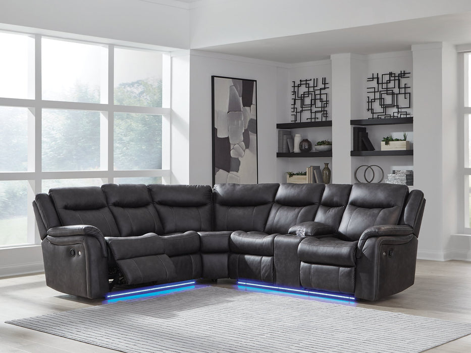 Sultan Meadow Reclining Sectional - Golden Home Furniture 