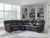 Sultan Meadow Reclining Sectional - Golden Home Furniture 