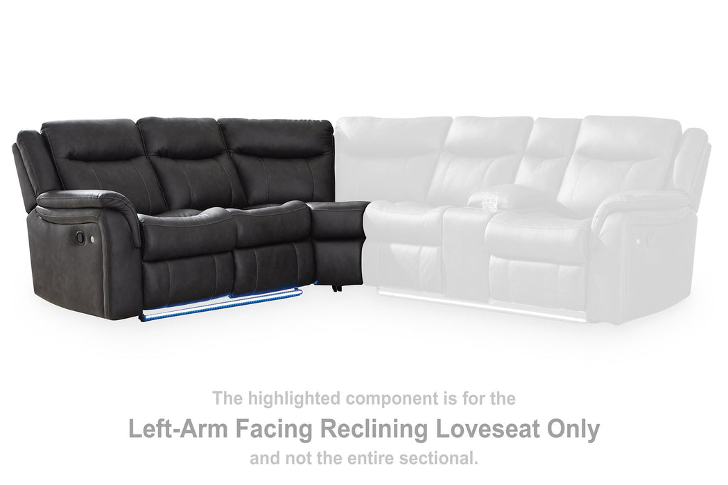 Sultan Meadow Reclining Sectional - Golden Home Furniture 