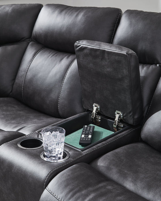 Sultan Meadow Reclining Sectional - Golden Home Furniture 