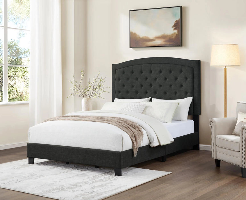 Charcoal Gray King Bed