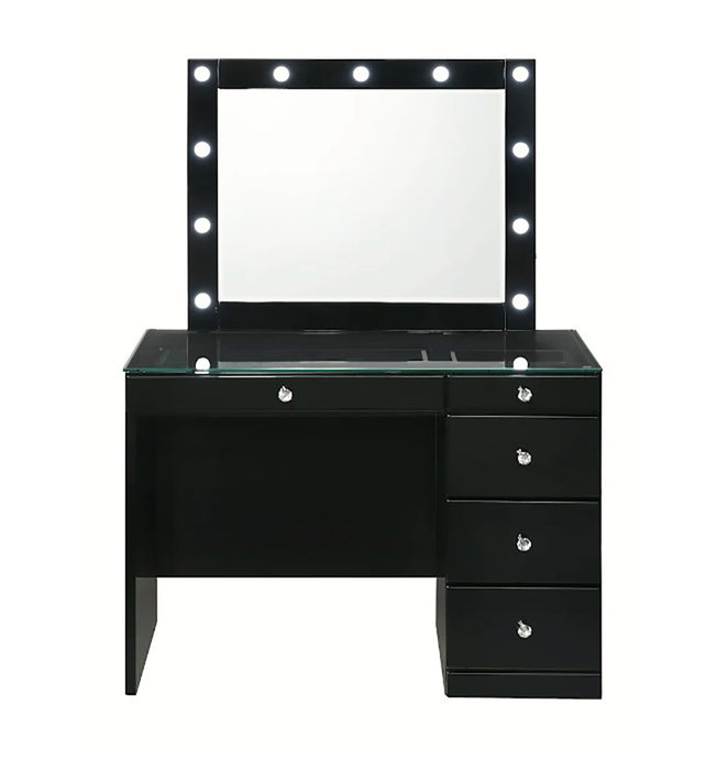 Crown Mark Furniture Morgan Vanity in Black B4851BK - Golden Home Furniture (Columbus, OH) - Multi Location
