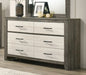 Crown Mark Furniture Rhett 6 Drawer Dresser in Gray - Golden Home Furniture (Columbus, OH) - Multi Location