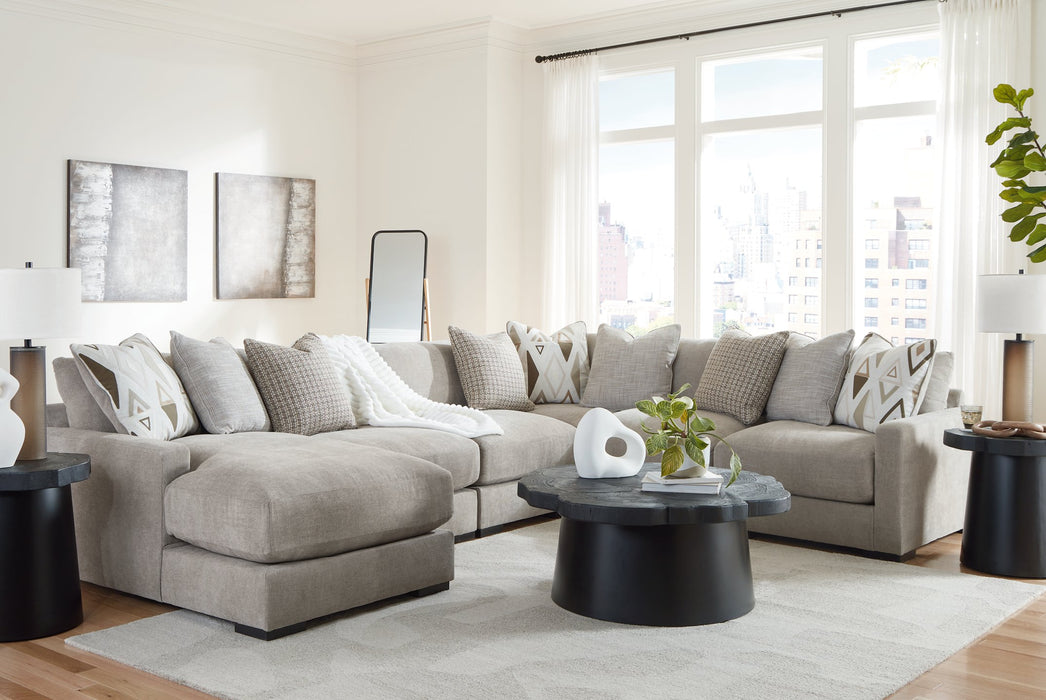 Aslan Court Sectional with Chaise - Golden Home Furniture 