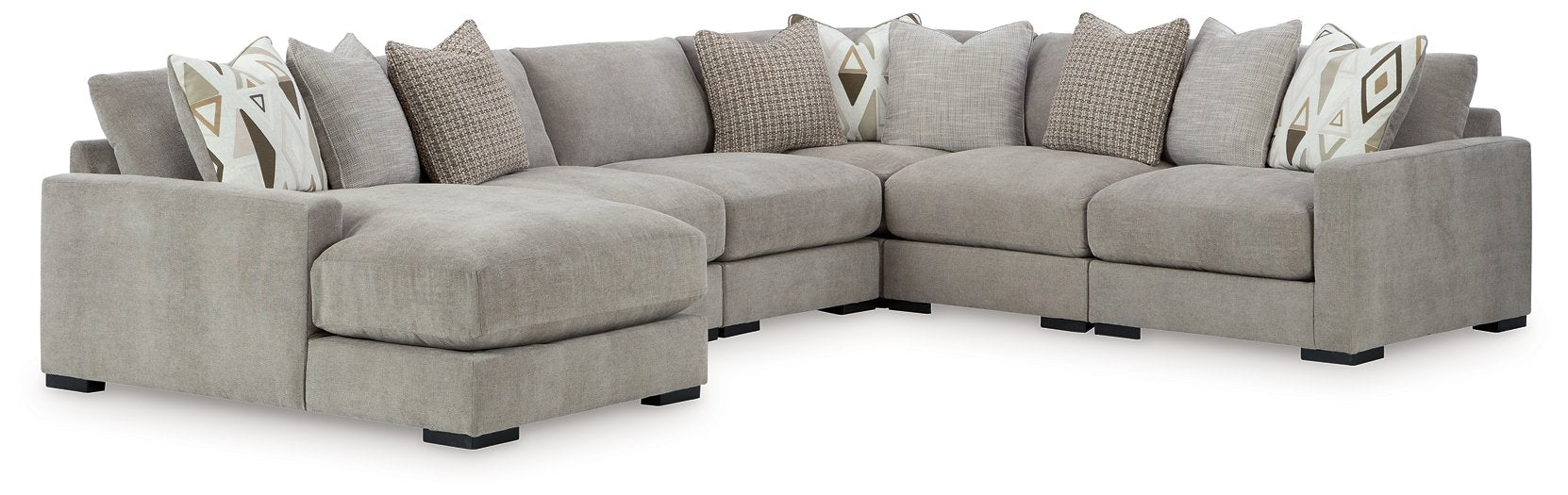Aslan Court Sectional with Chaise - Golden Home Furniture 