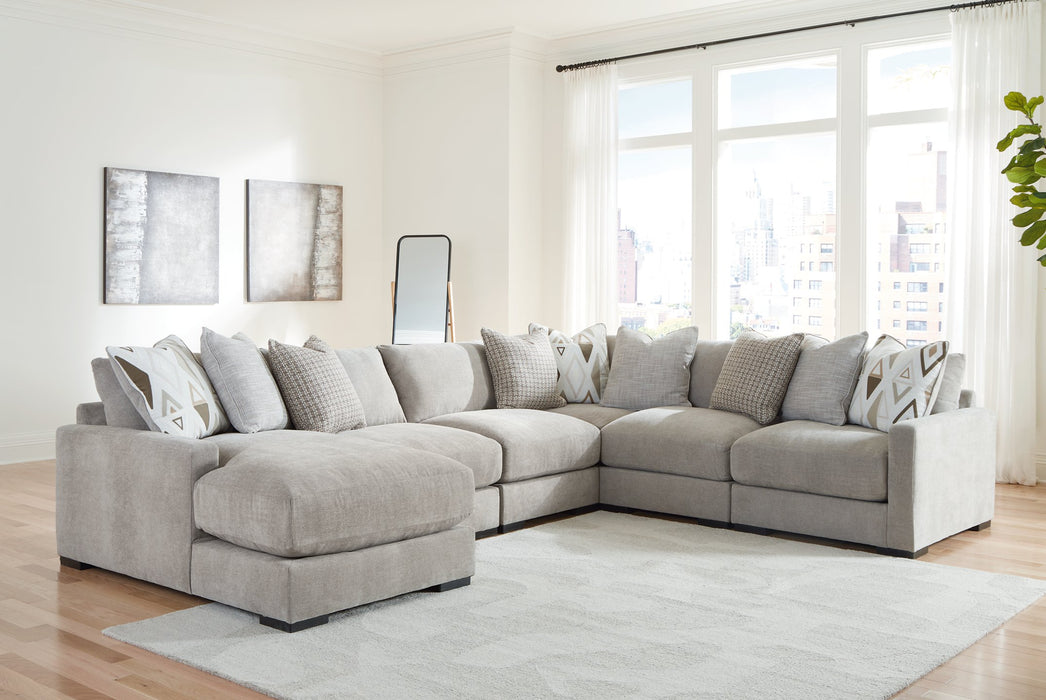 Aslan Court Sectional with Chaise - Golden Home Furniture 