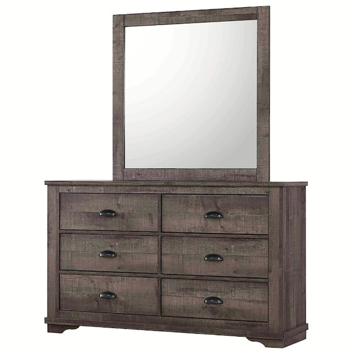 Crown Mark Furniture Coralee Dresser Mirror in Gray - Golden Home Furniture (Columbus, OH) - Multi Location