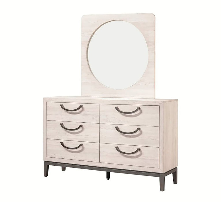 Crown Mark Furniture Veda 6 Drawer Dresser in Beige - Golden Home Furniture (Columbus, OH) - Multi Location